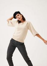 Load image into Gallery viewer, FREEQUENT PULLOVER CLAURA zig-zag pattern and puff sleeve
