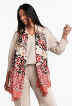 Load image into Gallery viewer, TRAMONTANA SCARF FALL ORNAMENTALS print neutrals

