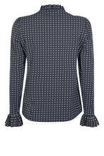Afbeelding in Gallery-weergave laden, ZOSO BEAU PRINTED TRAVEL BLOUSE carbon/off white
