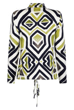 Afbeelding in Gallery-weergave laden, ZOSO PRINTED VISCOSE BLOUSE JUDITH off white/olive
