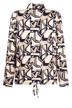 Afbeelding in Gallery-weergave laden, ZOSO EDITH ALLOVER PRINTED BLOUSE navy/ivory/sand
