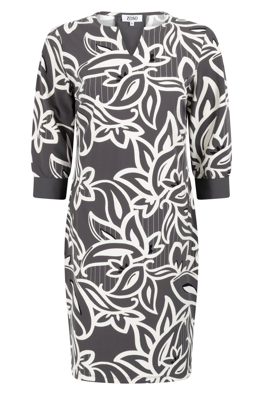 ZOSO TRAVEL DRESS SARAH antra/ivory