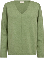 FREEQUENT PULLOVER CLAURA piquant green melange