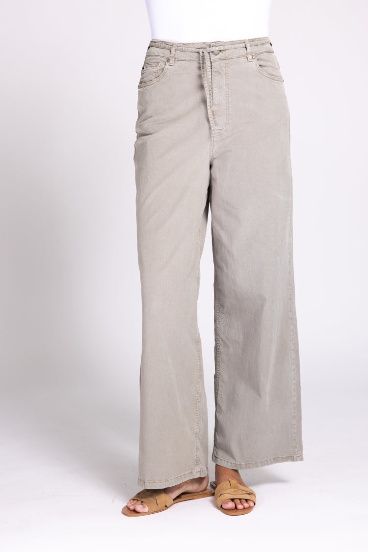 ZHRILL BROEK WIDE LEG RENZE olive