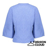 Load image into Gallery viewer, GEISHA CARDIGAN V-NECK 3/4 SLEEVES blue
