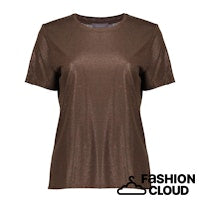 GEISHA T-SHIRT NECK FOIL dark brown