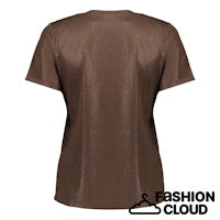 Load image into Gallery viewer, GEISHA T-SHIRT NECK FOIL dark brown
