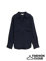 Afbeelding in Gallery-weergave laden, TOM TAILOR BLOUSE STRUCTURED SOLID lunar eclipse

