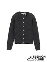 TOM TAILOR DENIM SOFT CREW NECK CARDIGAN shale grey melange
