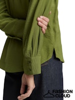 Load image into Gallery viewer, TOM TAILOR BLOUSE STRUCTURED SOLID deep ivy green
