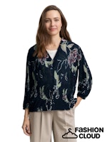 Afbeelding in Gallery-weergave laden, TOM TAILOR BLOUSE PLISSE ALLOVERPRINTED big flower design

