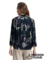 Afbeelding in Gallery-weergave laden, TOM TAILOR BLOUSE PLISSE ALLOVERPRINTED big flower design
