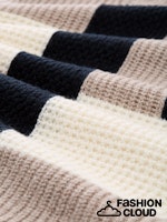 Afbeelding in Gallery-weergave laden, TOM TAILOR KNIT STRUCTURED COLOR BLOCK taupe structured
