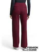 Load image into Gallery viewer, TOM TAILOR STRAIGHT LEG SCUBA PANTS bordeaux red
