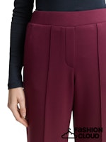 Load image into Gallery viewer, TOM TAILOR STRAIGHT LEG SCUBA PANTS bordeaux red
