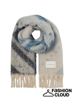 Afbeelding in Gallery-weergave laden, TOM TAILOR COSY BRUSHED SCARF blue geometric scarf
