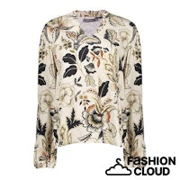 Load image into Gallery viewer, GEISHA BLOUSE PRINT beige/black

