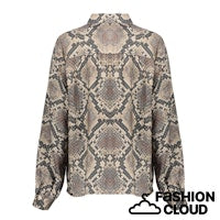 Afbeelding in Gallery-weergave laden, GEISHA BLOUSE ANIMAL black/sand
