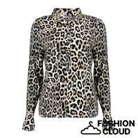 GEISHA BLOUSE JERSEY black/sand