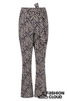 ZOSO TRAVEL PANTS MARCELINE mocha-navy