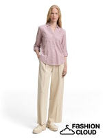 Afbeelding in Gallery-weergave laden, TOM TAILOR BLOUSE WITH SLUB STRUCTURE wineberry rose
