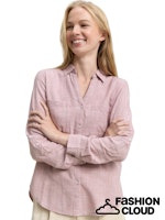 Afbeelding in Gallery-weergave laden, TOM TAILOR BLOUSE WITH SLUB STRUCTURE wineberry rose
