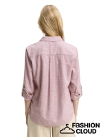 Afbeelding in Gallery-weergave laden, TOM TAILOR BLOUSE WITH SLUB STRUCTURE wineberry rose
