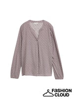 Load image into Gallery viewer, TOM TAILOR T-SHIRT ALLOVERPRINTED BLOUSE red geometric minimal
