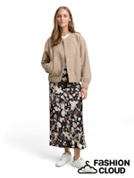 Load image into Gallery viewer, TOM TAILOR DENIM MIDI SLIP SKIRT abstract print
