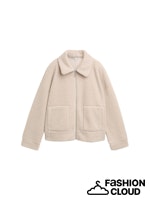 Load image into Gallery viewer, TOM TAILOR SWEATJACKET TEDDY soft taupe grey melange

