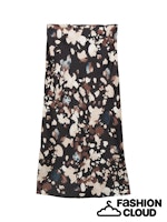 TOM TAILOR DENIM MIDI SLIP SKIRT abstract print