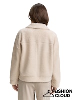 Load image into Gallery viewer, TOM TAILOR SWEATJACKET TEDDY soft taupe grey melange
