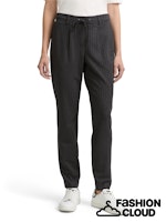 Load image into Gallery viewer, TOM TAILOR JERSEY LOOSE FIT PANTS PINSTRIPE grey white pinstripe

