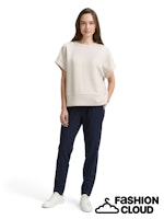 Load image into Gallery viewer, TOM TAILOR JERSEY LOOSE FIT PANTS PINSTRIPE navy white pinstripe
