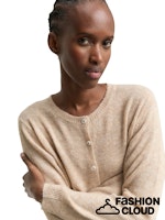 Load image into Gallery viewer, TOM TAILOR DENIM SOFT CREW NECK CARDIGAN intense beige melange
