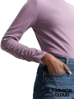 Load image into Gallery viewer, TOM TAILOR DENIM COSY LONGSLEEVE T-SHIRT dark lavender melange
