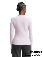 Load image into Gallery viewer, TOM TAILOR DENIM RIB T-SHIRT WITH FRILL EDGE lilac fog
