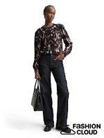 Afbeelding in Gallery-weergave laden, TOM TAILOR DENIM PRINTED SWEATSHIRT black brown abstract print
