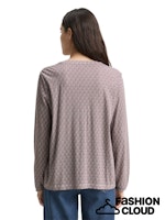Load image into Gallery viewer, TOM TAILOR T-SHIRT ALLOVERPRINTED BLOUSE red geometric minimal
