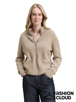 Afbeelding in Gallery-weergave laden, TOM TAILOR KNIT CARDIGAN WITH ZIP soft taupe grey
