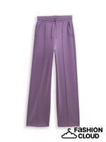 TOM TAILOR DENIM STRAIGHT SCUBA PANTS lavender herb