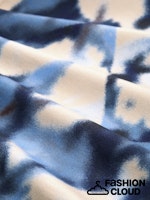 Load image into Gallery viewer, TOM TAILOR T-SHIRT MOCK NECK ALLOVERPRINT blue blurry argyle
