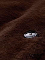 Load image into Gallery viewer, TOM TAILOR FAKE FUR COAT dark pecan brown
