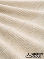 Load image into Gallery viewer, TOM TAILOR KNIT RIB CAPE sand stone beige melange
