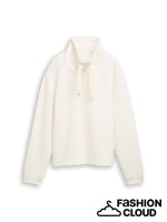 Afbeelding in Gallery-weergave laden, TOM TAILOR SWEATSHIRT SCUBA STAND UP COLLAR whisper white
