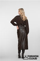 Afbeelding in Gallery-weergave laden, GEISHA SKIRT PU brown
