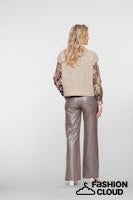 Load image into Gallery viewer, GEISHA PANTS taupe/silver
