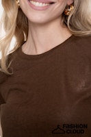 Load image into Gallery viewer, GEISHA T-SHIRT NECK FOIL dark brown
