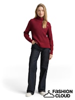Load image into Gallery viewer, TOM TAILOR KNIT TURTLENECK PULLOVER rumba red melange
