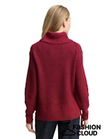 Load image into Gallery viewer, TOM TAILOR KNIT TURTLENECK PULLOVER rumba red melange
